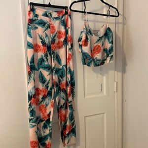 Palm tree two piece set